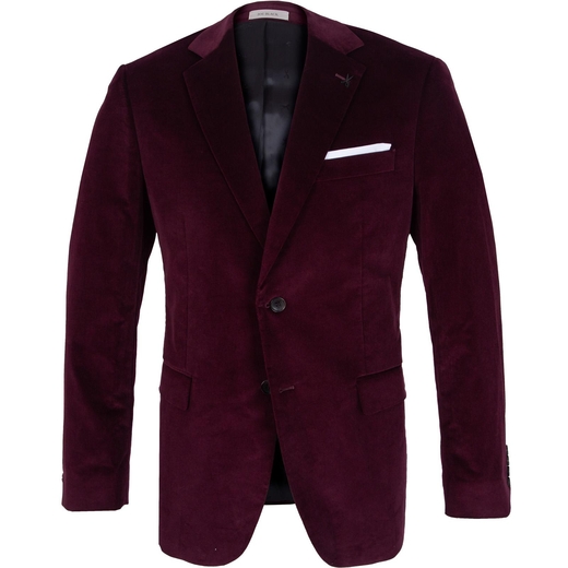 Informer Wine Velvet Blazer-new online-Fifth Avenue Menswear