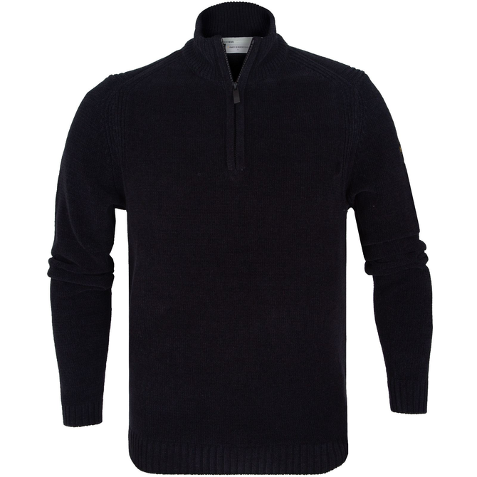 Chenille 1/2 Zip Turtle Neck Pullover