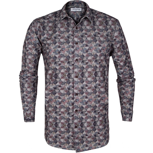 Geometric Print Corduroy Shirt-new online-Fifth Avenue Menswear