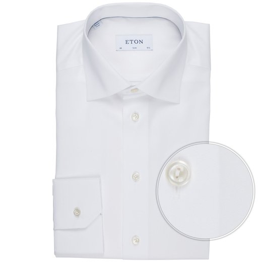 Slim Fit Luxury Cotton Twill Dress Shirt-essentials-Fifth Avenue Menswear